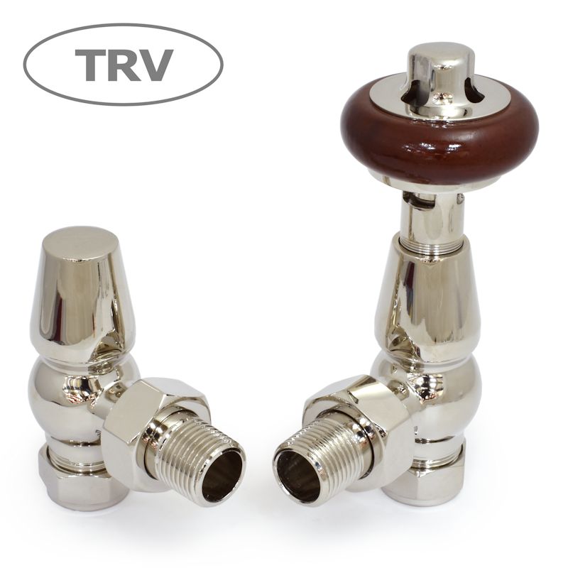 West Thermostatic Valves, Faringdon, Polished Nickel Angled - 8mm Price Comparisons | Compare The Build