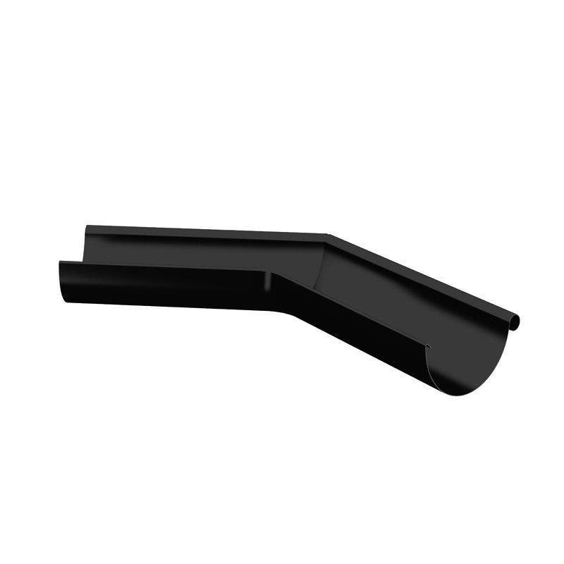 Lindab Half Round 135dg Outer Gutter Angle 125mm Painted Black Galvanised Steel RVYO125BK Price Comparisons | Compare The Build
