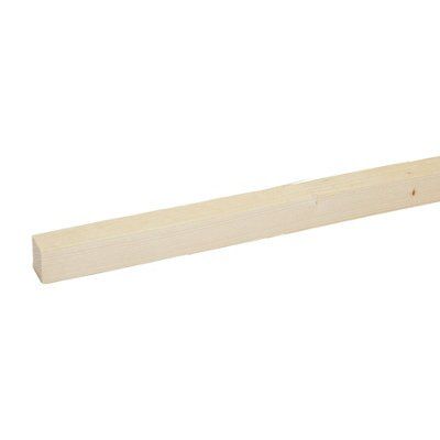 Rough sawn Whitewood spruce Timber (L)2.4m (W)20mm (T)25mm | Compare The Build