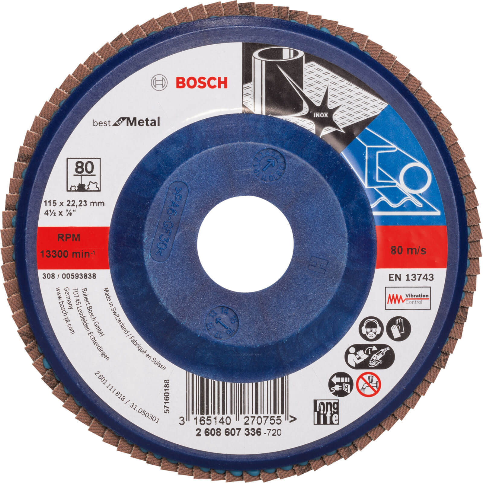 Bosch X571 Best for Metal Straight Flap Disc 115mm 80g Pack of 1 Price Comparisons | Compare The Build