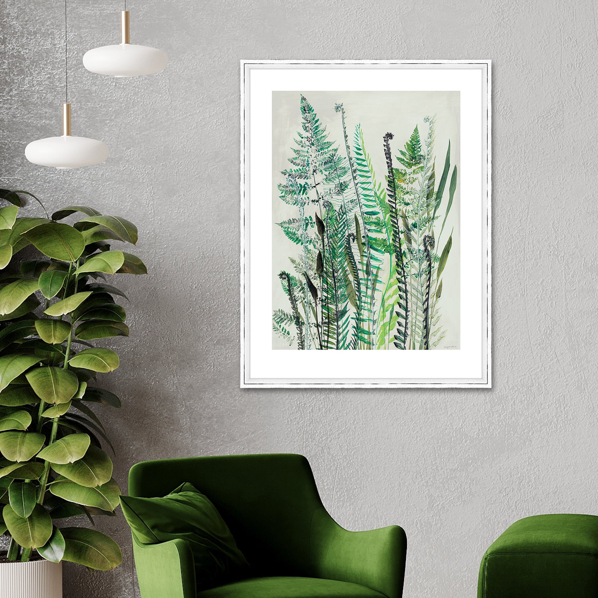 The Art Group Ferns I Framed Print Green Price Comparisons | Compare The Build