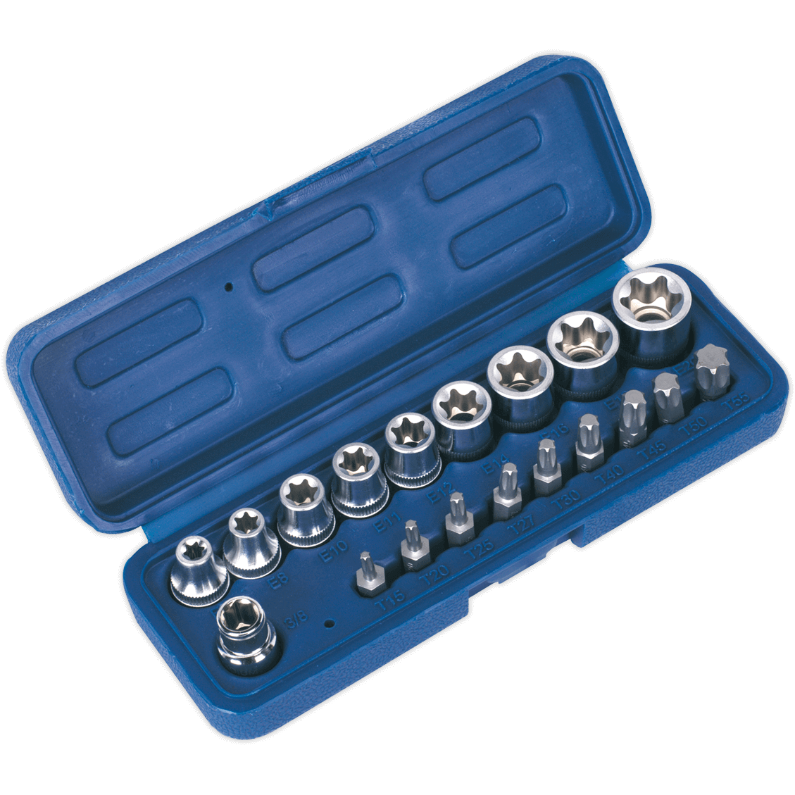 Sealey 19 Piece 3/8" Drive Torx Socket and Screwdriver Bit Set 3/8" Price Comparisons | Compare The Build