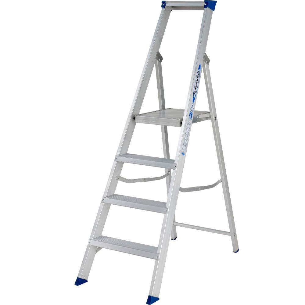 Werner 4 Tread MasterTrade Platform Stepladder - BS 2037 EN131 Professional 7150418 Price Comparisons | Compare The Build