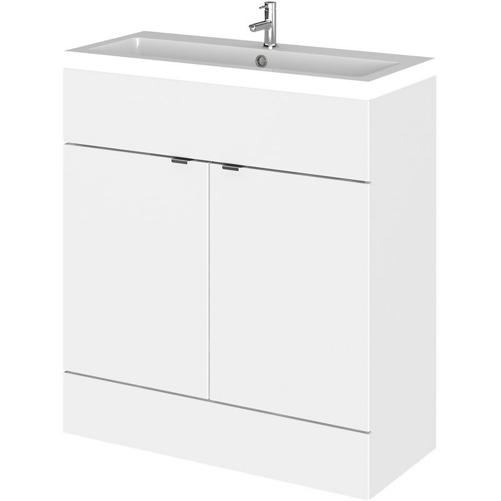 Balterley Dynamic 800mm Vanity Unit with Basin - Gloss White Price Comparisons | Compare The Build