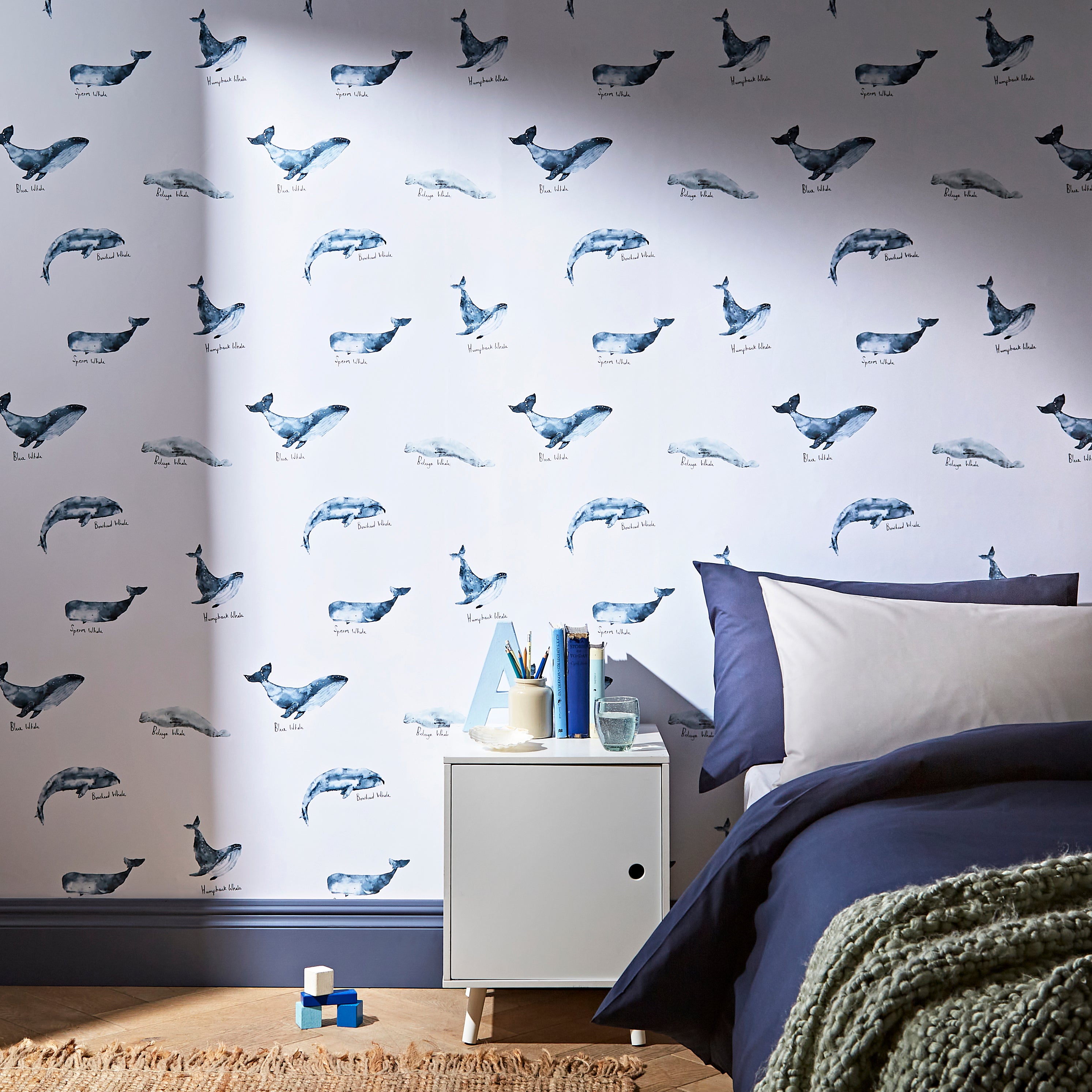 Whale Wallpaper Blue Price Comparisons | Compare The Build