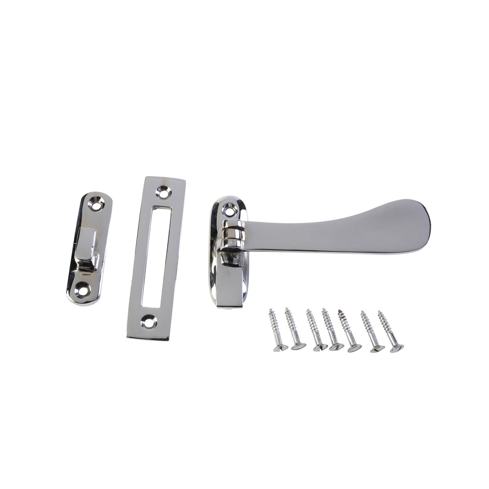 Victorian Hook Plate Window Fastener - Polished Chrome Price Comparisons | Compare The Build