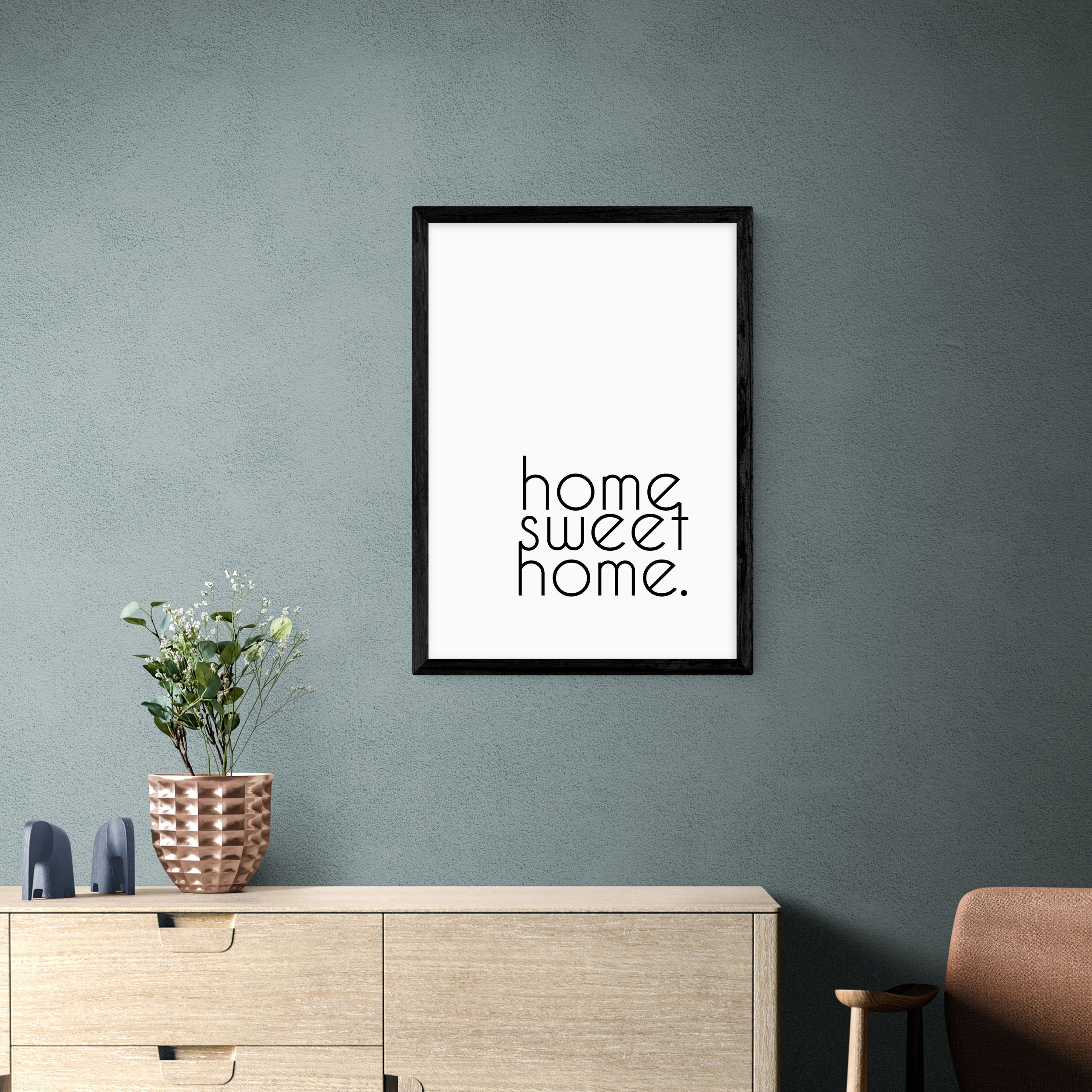 East End Prints Home Sweet Home Framed Print Black Price Comparisons | Compare The Build