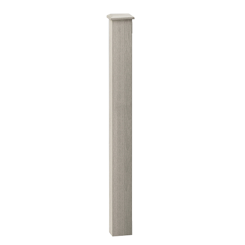 Composite Balustrade Frame Mount Newel andamp; Cap Kit - 1100mm Ash | Compare The Build