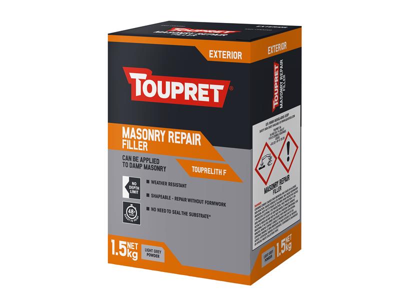 Toupret TOUTTTHR015 Exterior Masonry Repair Filler 1.5kg Price Comparisons | Compare The Build