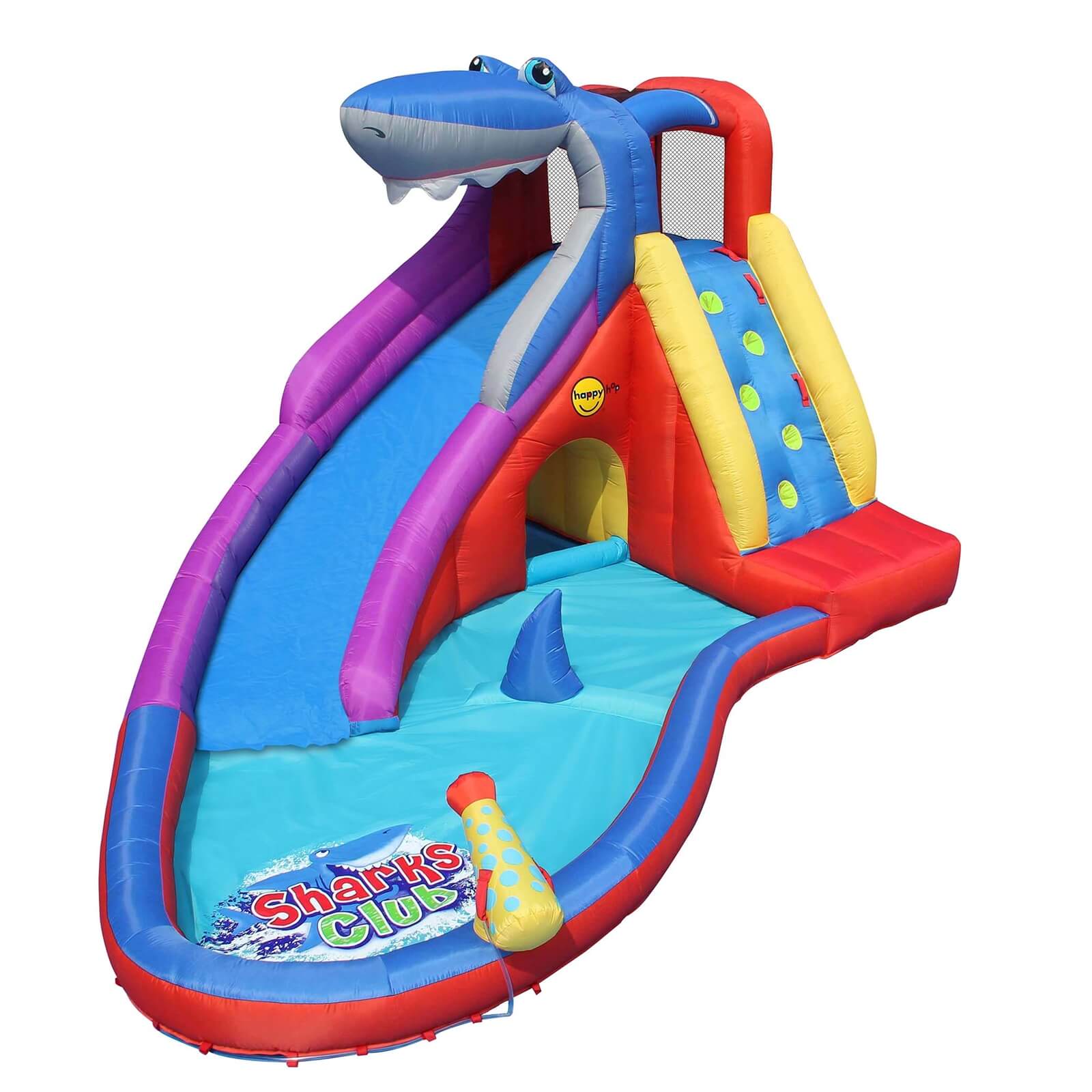 Happy Hop Sharks Club Bouncer / Bouncy Castle with Slide | Compare The Build