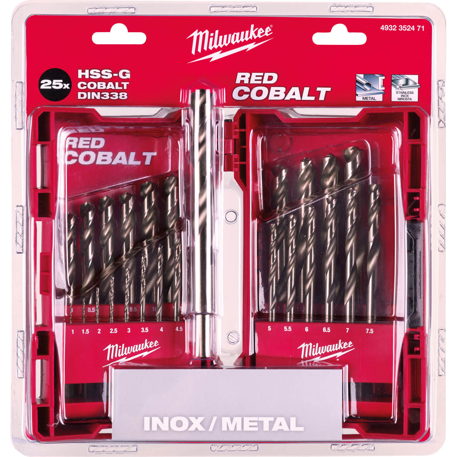 Milwaukee 25 Piece HSS-G Co Red Cobalt Drill Set Price Comparisons | Compare The Build