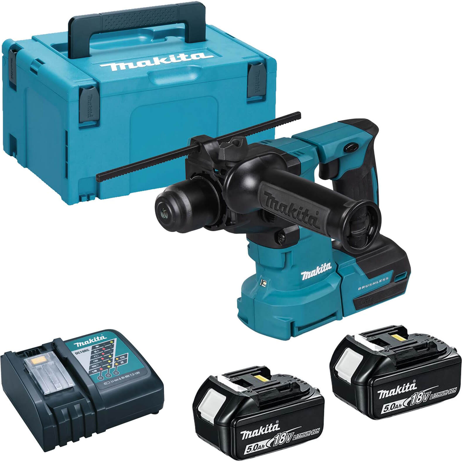 Makita DHR183 18v LXT Cordless Brushless SDS Plus Rotary Hammer Drill 2 x 5ah Li-ion Charger Case Price Comparisons | Compare The Build