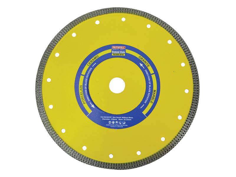 Faithfull FAIDB230CRP Porcelain Diamond Blade 230 x 22.23mm Price Comparisons | Compare The Build