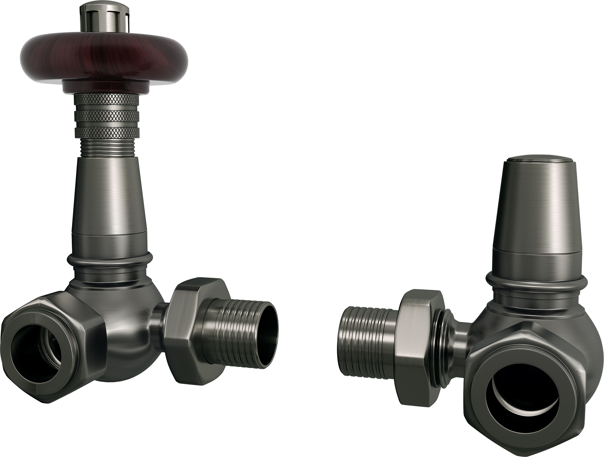 Trade Direct Thermostatic Valves, Heritage, Pewter Corner - 8mm | Compare The Build