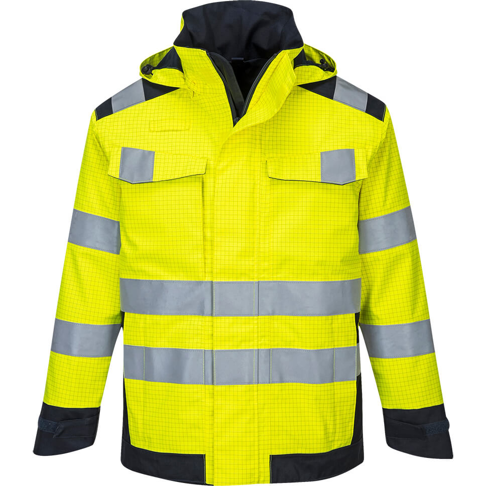 Modaflame Rain Multi Norm Arc Heat and Flame Resistant Jacket Yellow / Navy L Price Comparisons | Compare The Build