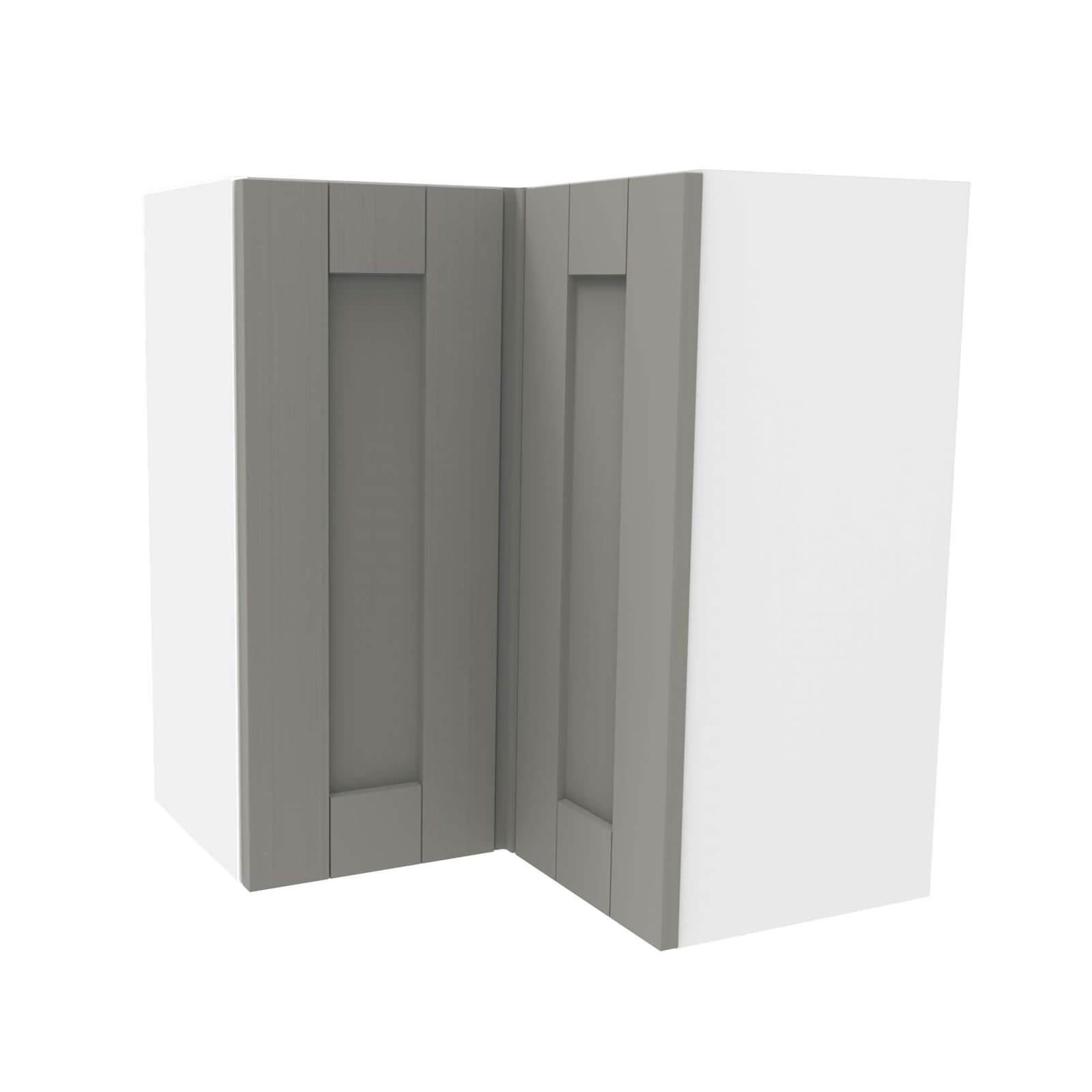 Timber Shaker Grey 635mm Corner Wall Unit Price Comparisons | Compare The Build