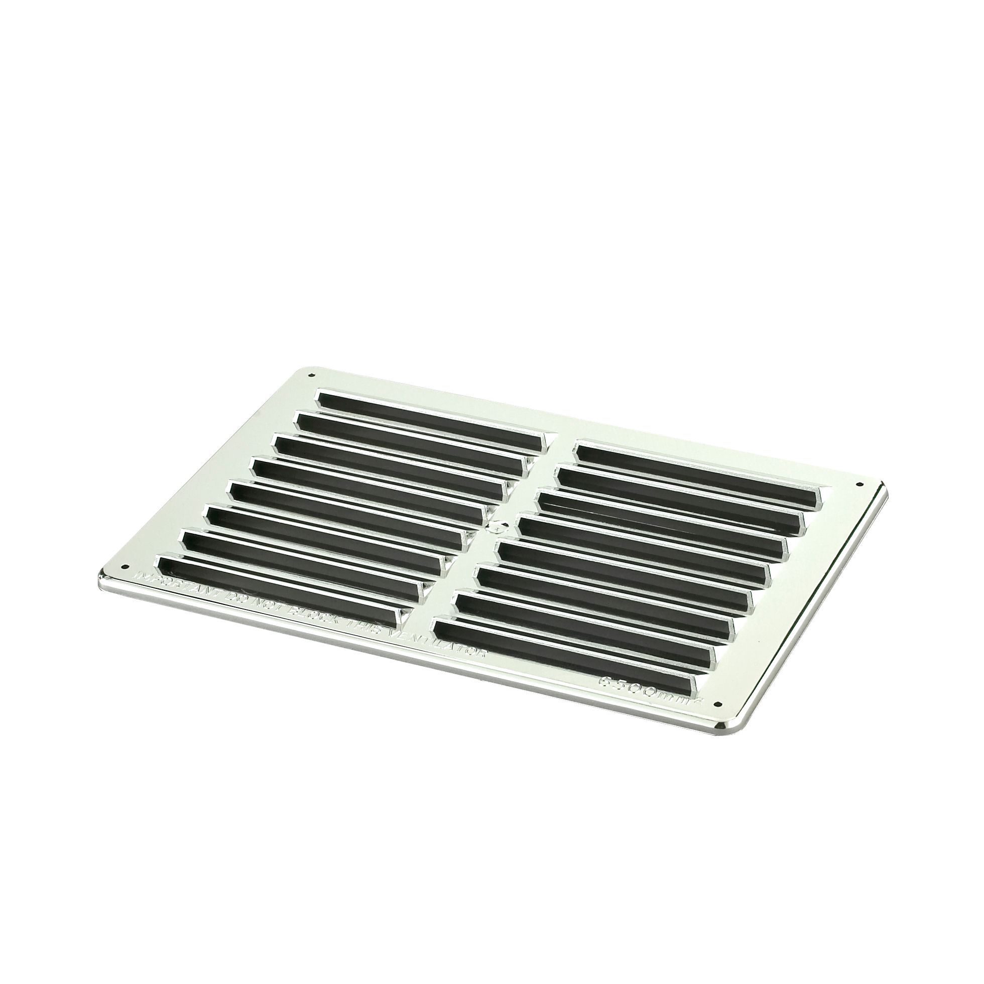 Manrose Chrome Effect Rectangular Gas Appliances Fixed Louvre Vent V1840C, (H)152mm (W)229mm Price Comparisons | Compare The Build