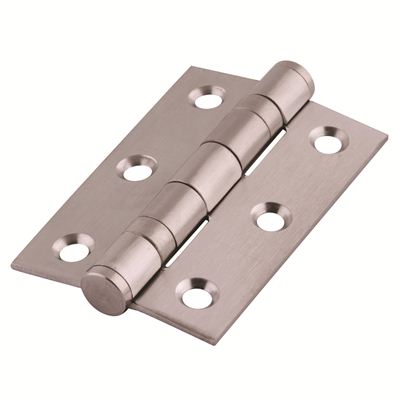 Satin Chrome Ball Bearing Butt Hinge 76mm x 50mm PAIR Price Comparisons | Compare The Build