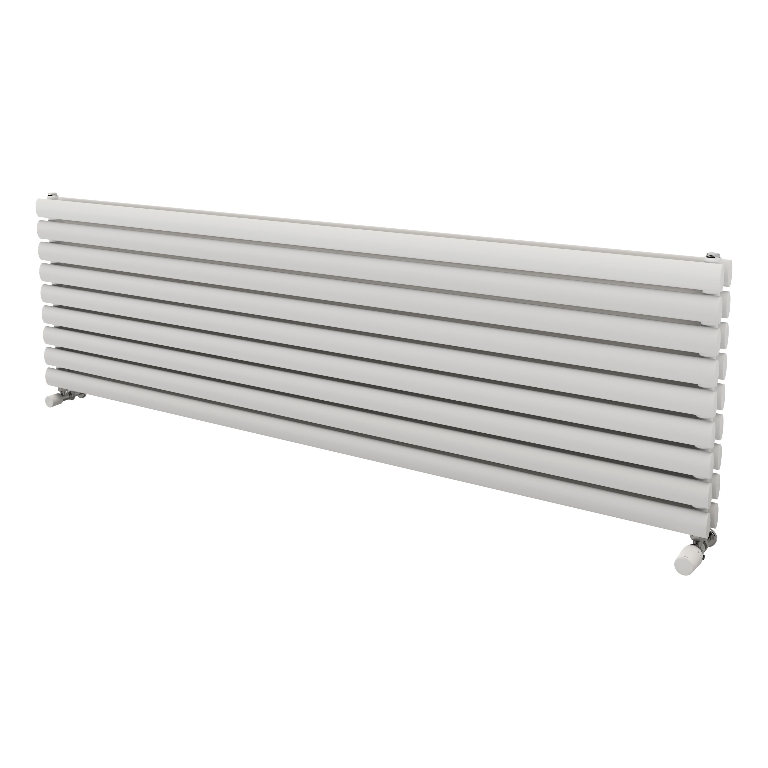 Ximax Champion Duplex Satin White Horizontal Designer Radiator, (W)1800mm X (H)526mm | Compare The Build