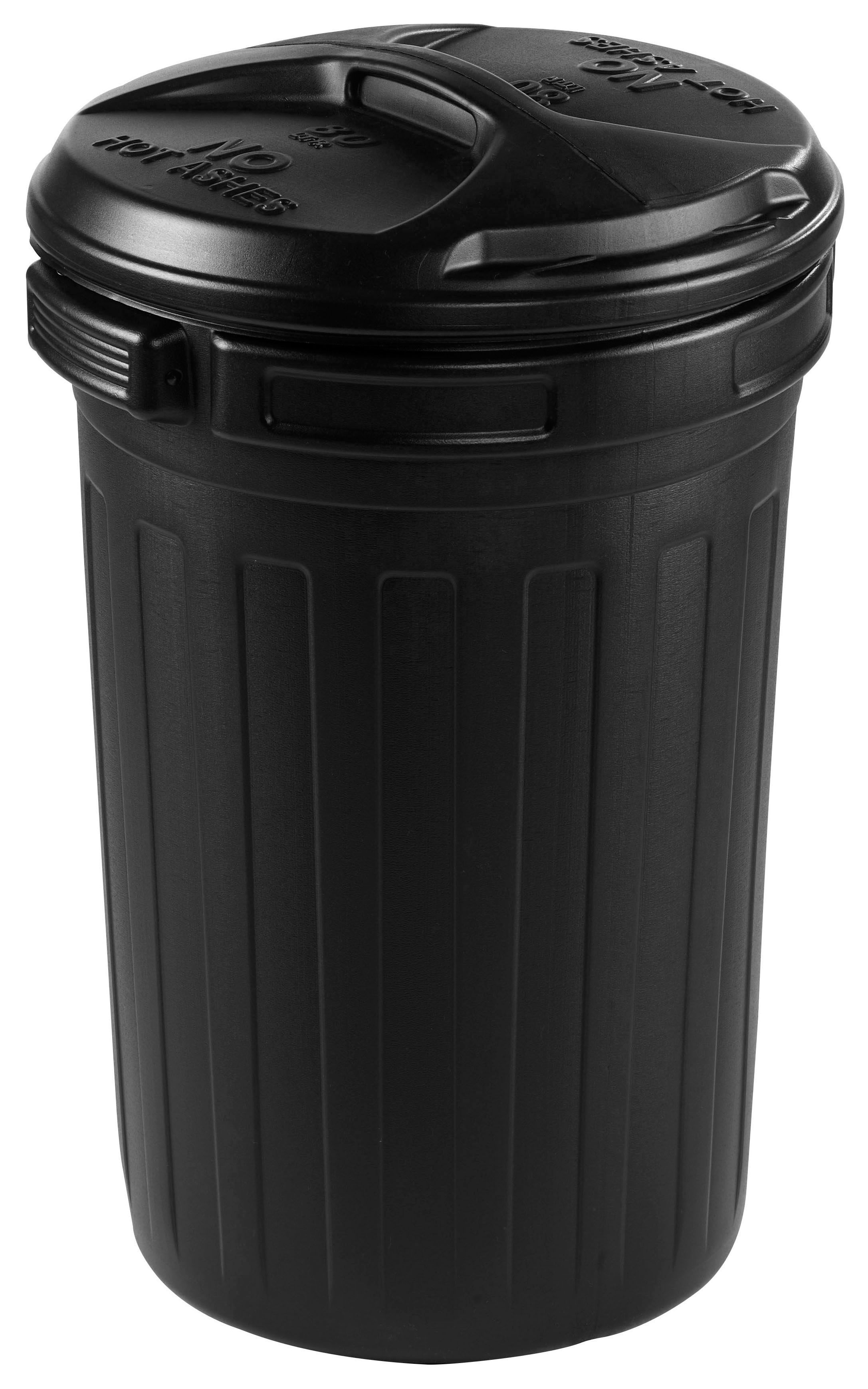 Strata Black Outdoor Litter Bin, 80L | Compare The Build