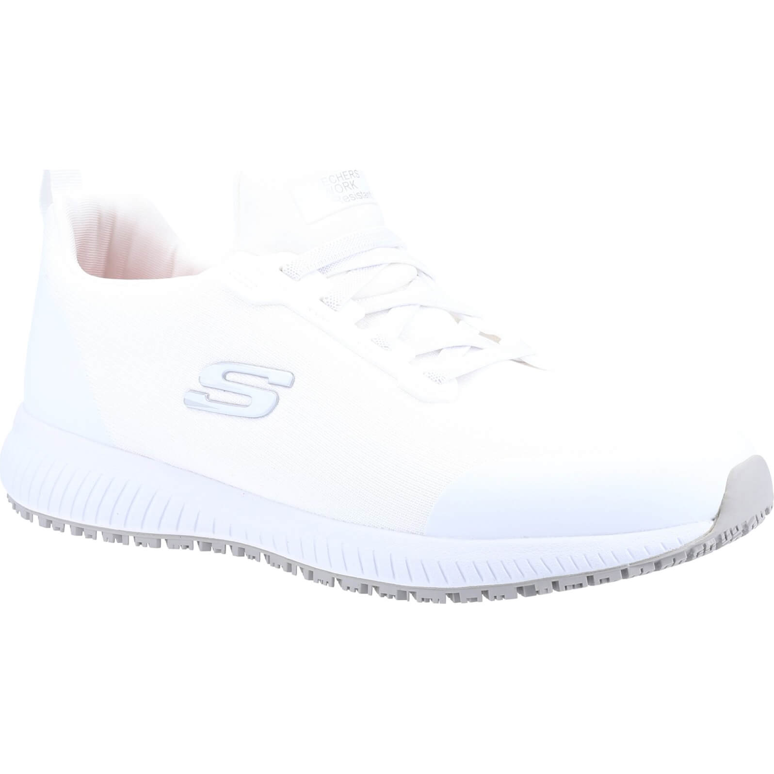 Skechers Squad Mens Slip Resistant Myton Work Shoes White Size 7 Price Comparisons | Compare The Build