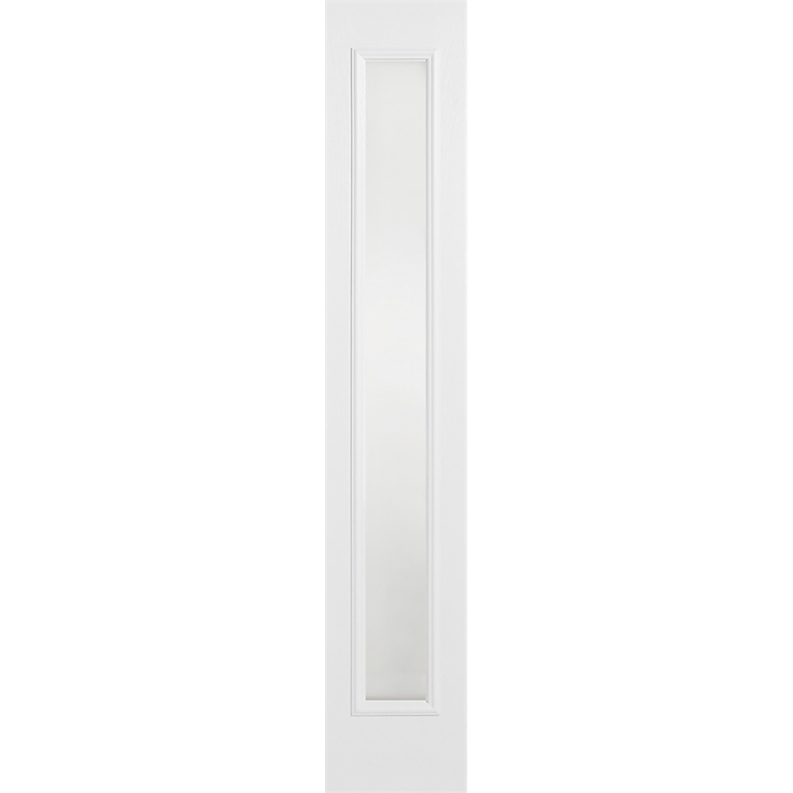 Frosted External Glazed White GRP 1 Lite Sidelight - 356 x 2032mm Price Comparisons | Compare The Build