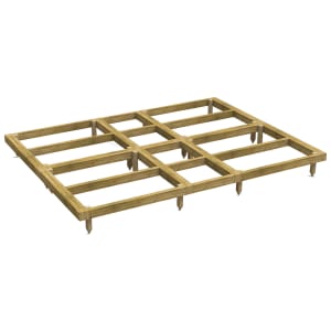 Power Sheds 10 x 8ft Pressure Treated Garden Building Base Kit | Compare The Build