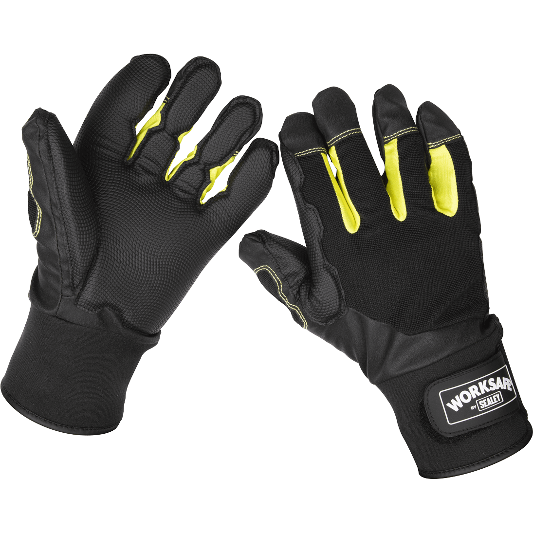 Sealey Worksafe Anti Vibration Gloves Black / Yellow L Price Comparisons | Compare The Build