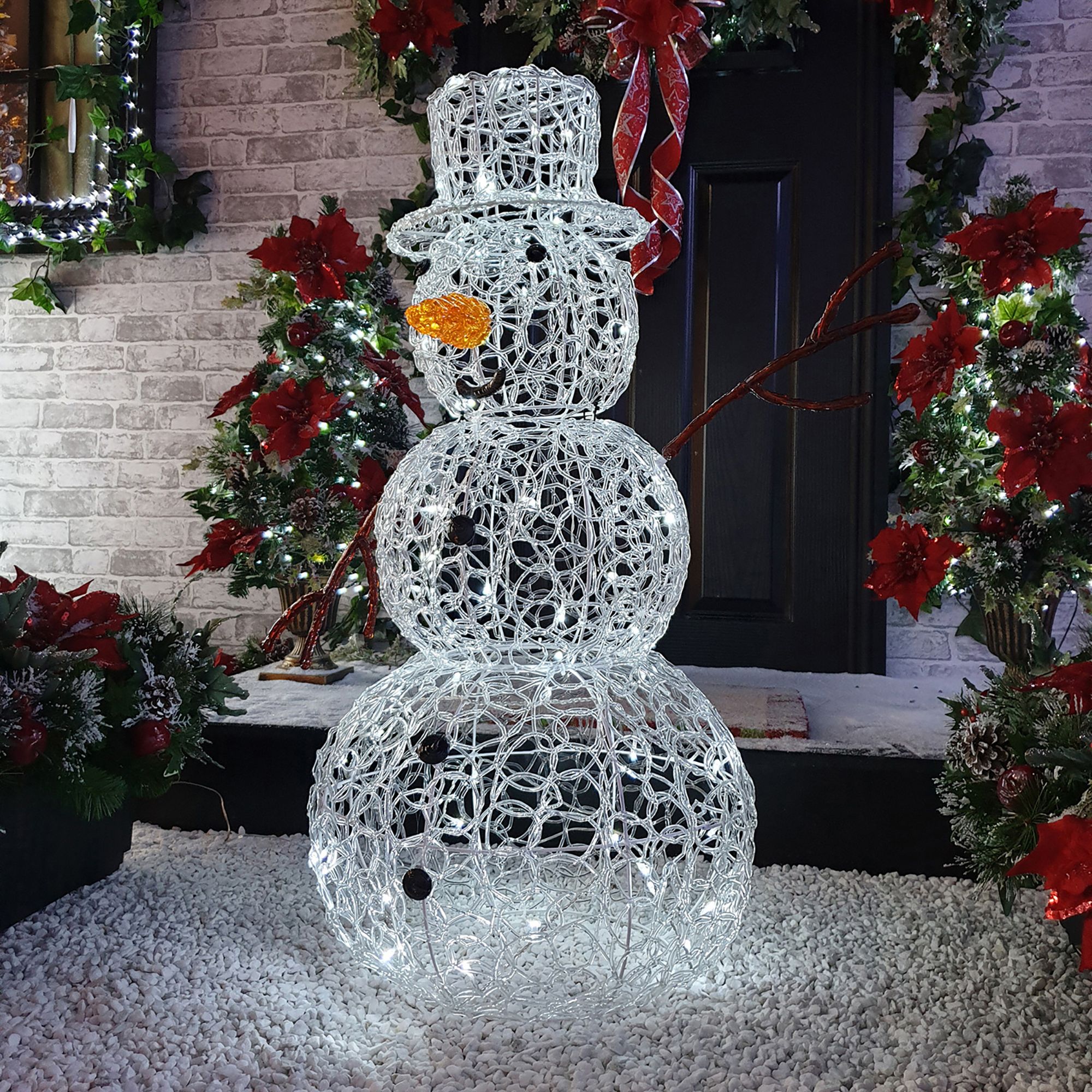 White Led Snowman Silhouette Price Comparisons | Compare The Build