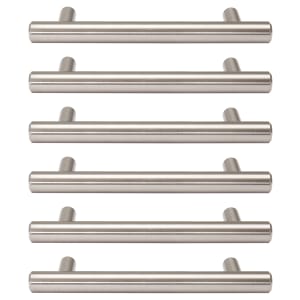 T Bar Polished Chrome Cabinet Handle - 135mm - Pack of 6 Price Comparisons | Compare The Build