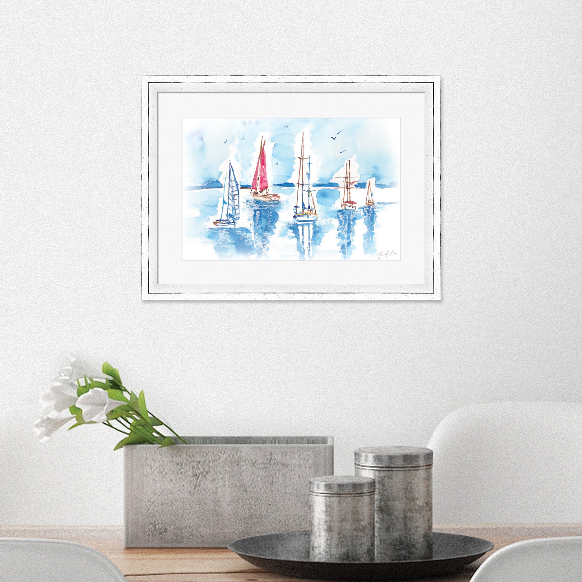 The Art Group Yachts Framed Print MultiColoured Price Comparisons | Compare The Build