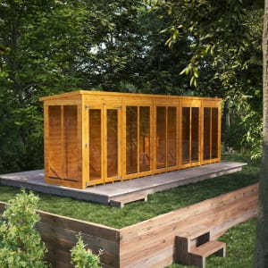 Power Sheds 20 x 4ft Pent Shiplap Dip Treated Summerhouse Price Comparisons | Compare The Build