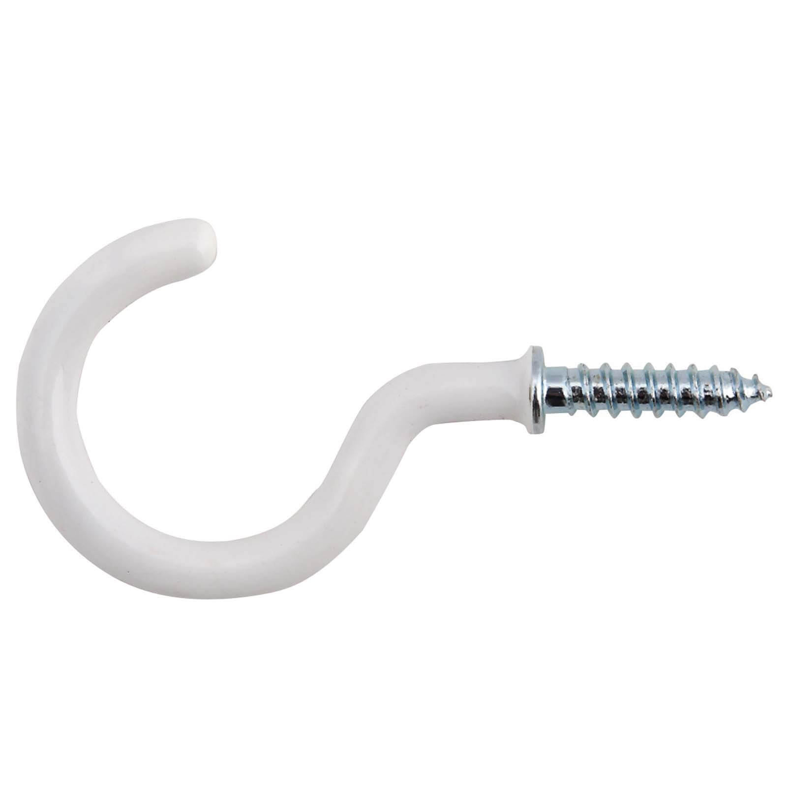 White Shoulder Cup Hook - 30mm - 8 Pack Price Comparisons | Compare The Build