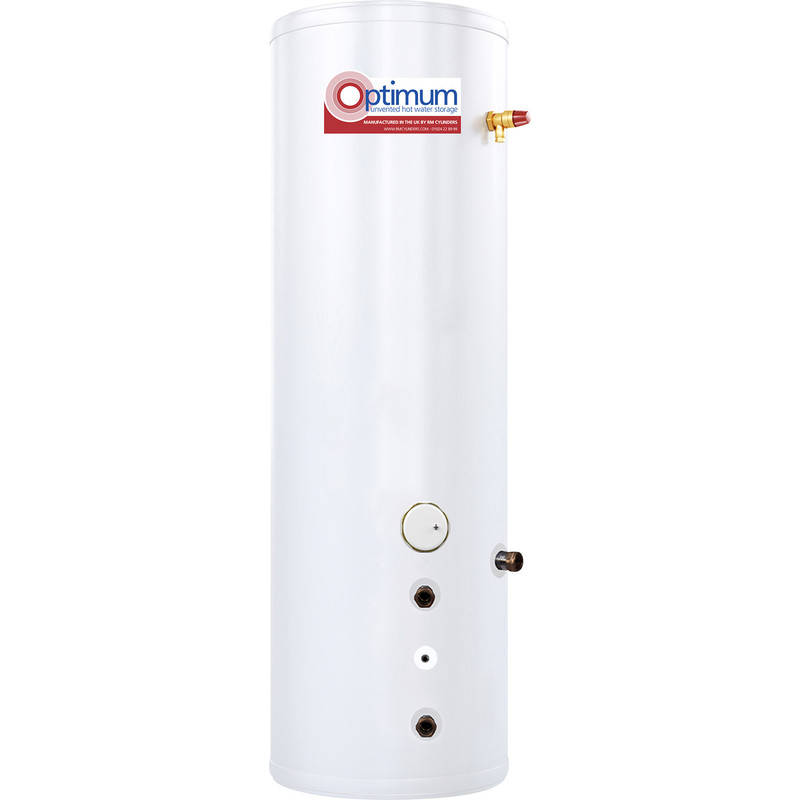 RM Cylinders RM Optimum Stainless Steel Indirect Unvented Hot Water Cylinder 1980 x 545 300L Price Comparisons | Compare The Build