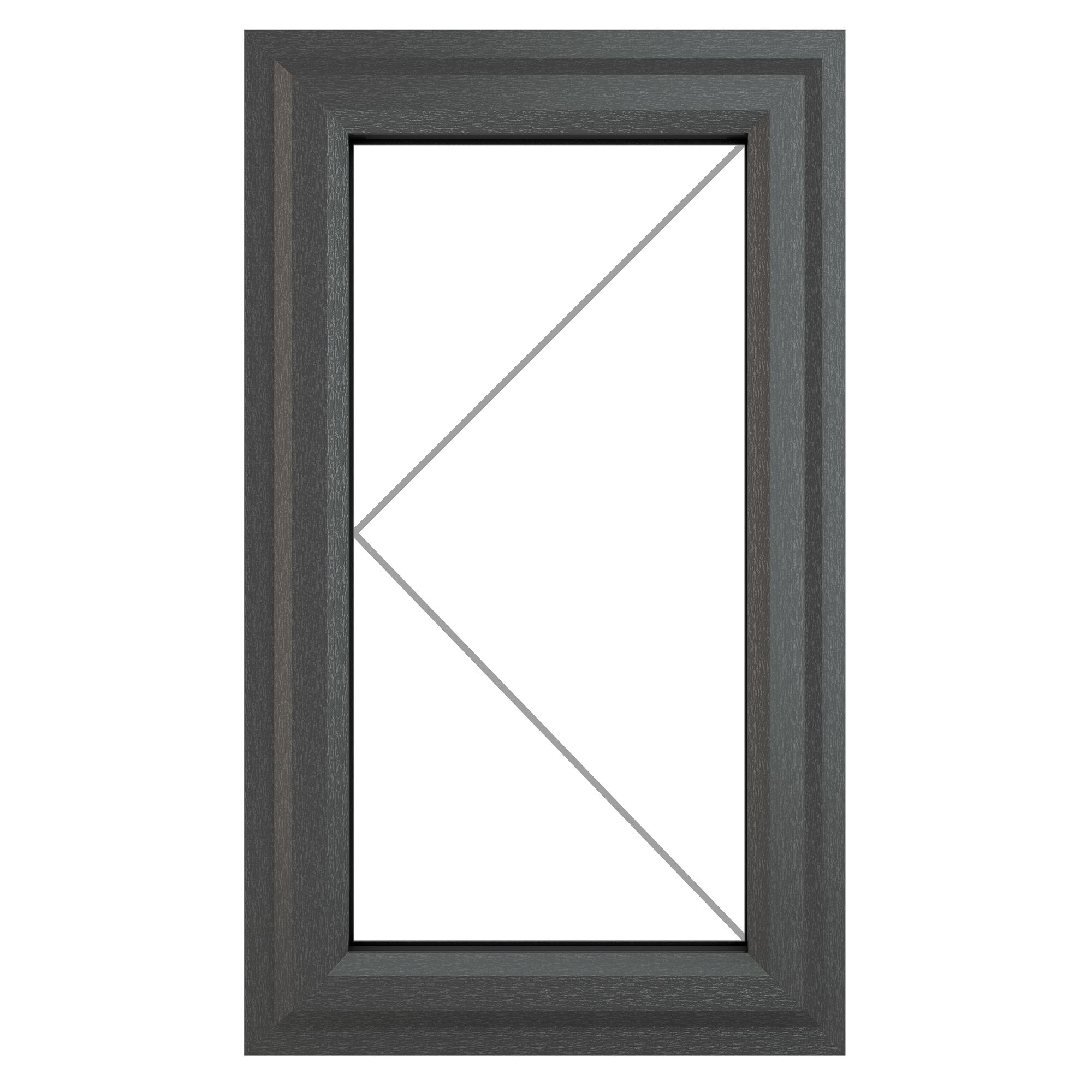 GoodHome Clear Double Glazed Grey Upvc Left-Handed Window, (H)1040mm (W)610mm Price Comparisons | Compare The Build