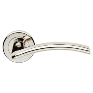 Serozzetta Trenta Polished Nickel Round Rose Door Handle - 1 Pair | Compare The Build