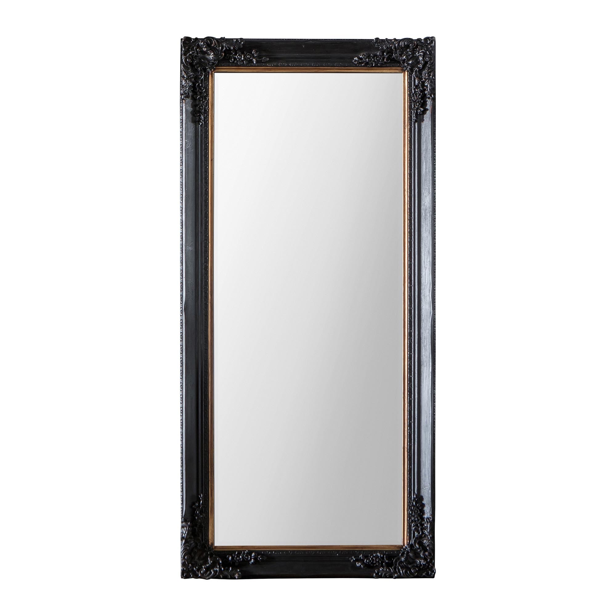 Patton Leaner Mirror, Antique Black 80x167cm Black Price Comparisons | Compare The Build