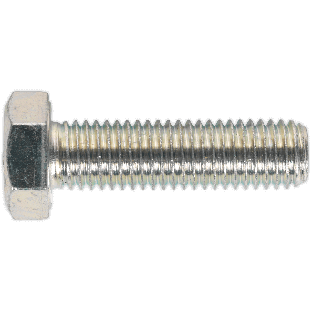 Sealey Zinc Plated 8.8 Steel Din 933 HT Setscrews M14 50mm Pack of 10 Price Comparisons | Compare The Build
