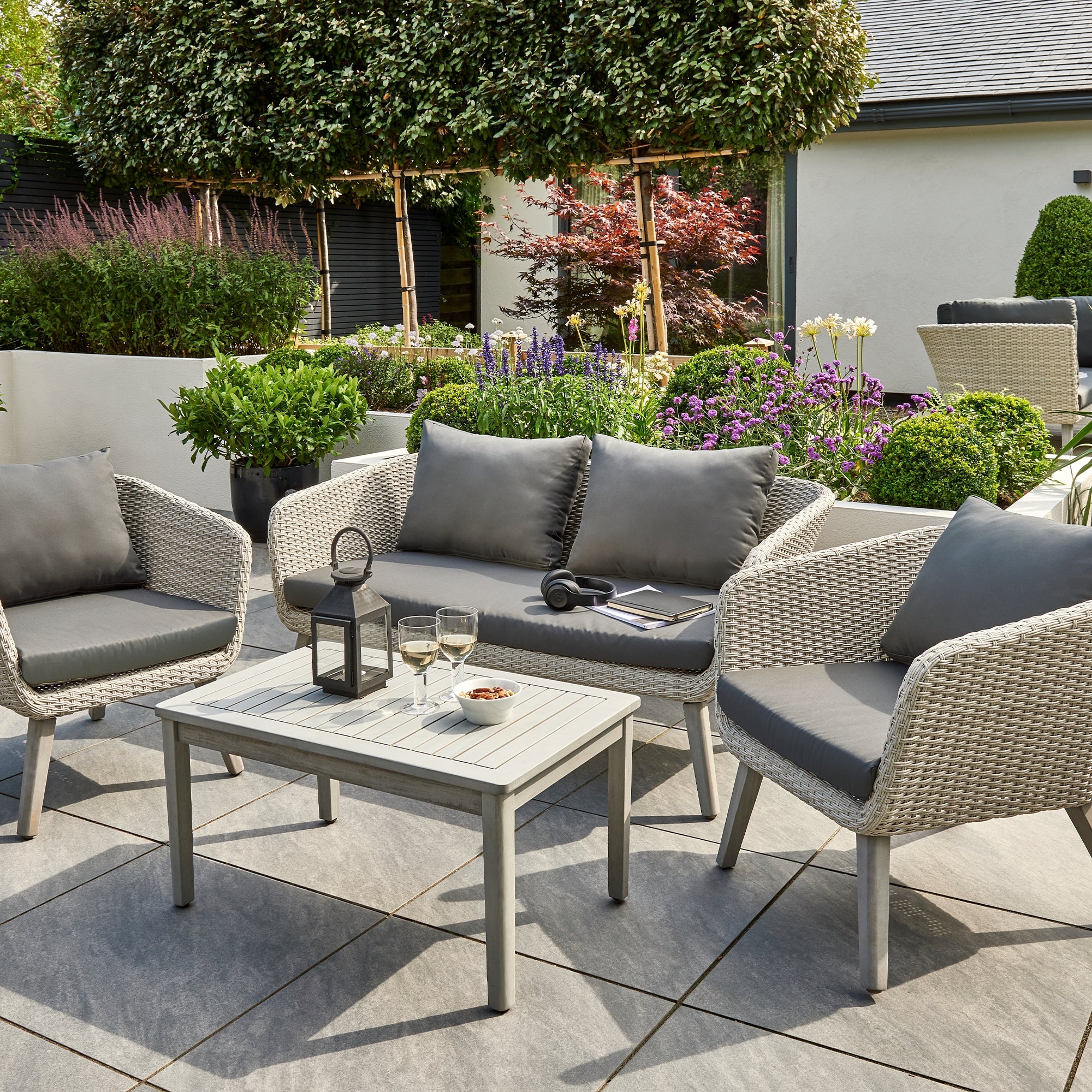 Chedworth Lounge Set Grey Price Comparisons | Compare The Build