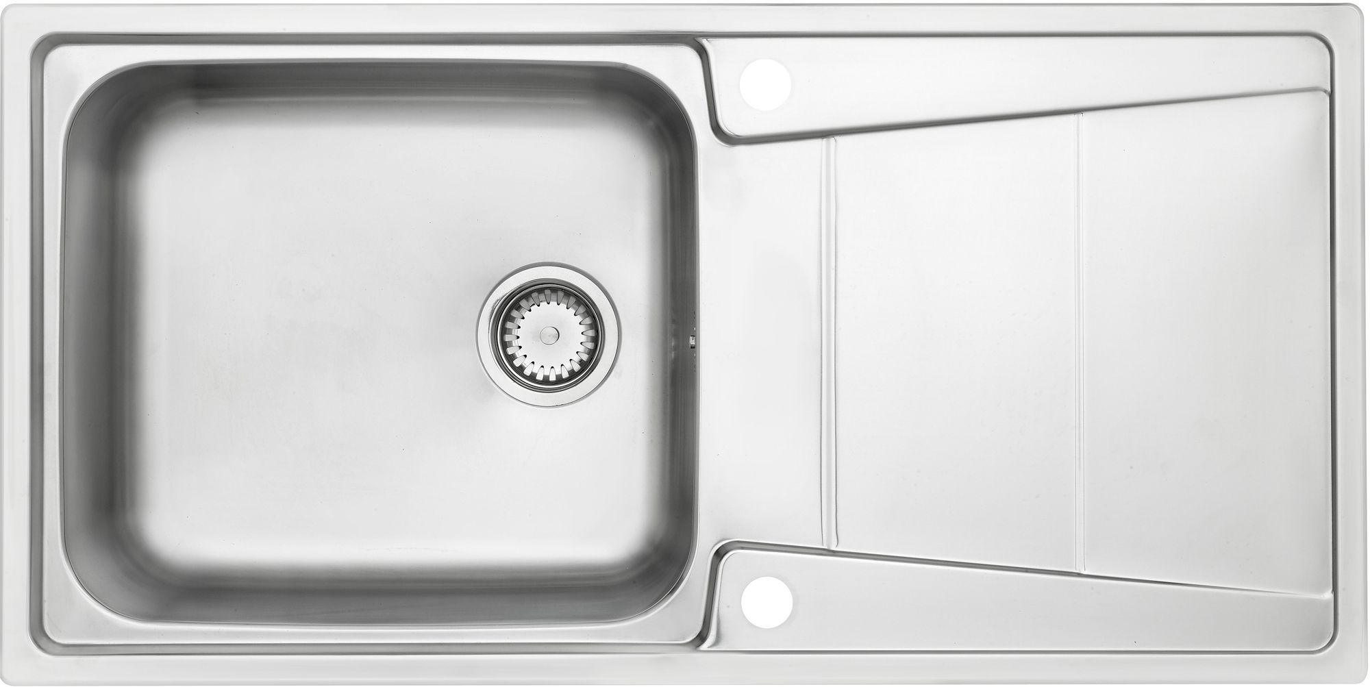 Cooke & Lewis Passo 1 Bowl Polished Stainless Steel Sink & Drainer Price Comparisons | Compare The Build