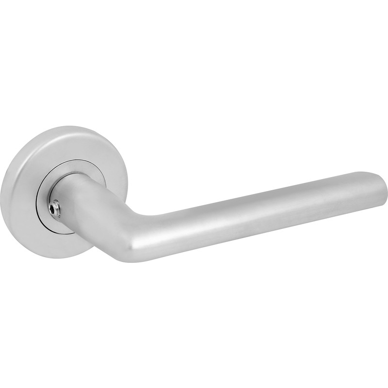 Serozzetta Uno Lever On Rose Door Handles Satin (Pair) in Chrome | Compare The Build