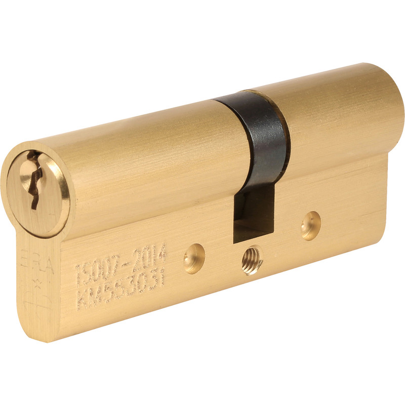 ERA 1 Star 6 Pin Double Euro Cylinder 40-40mm in Brass Price Comparisons | Compare The Build