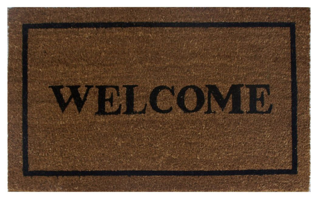 Diall Black & Natural Rectangular Door Mat, 45Cm X 75Cm Price Comparisons | Compare The Build