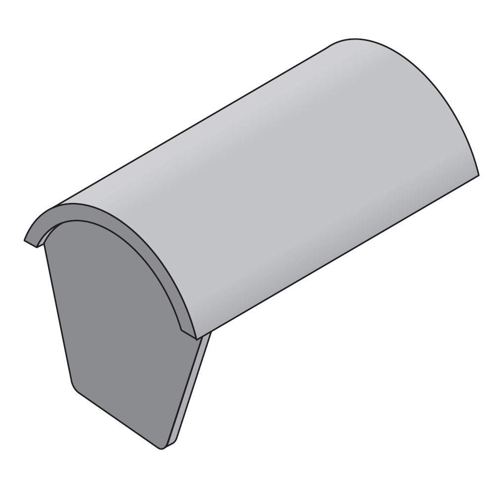 Marley Concrete Segmental Stop End Ridge - Smooth Brown MA19152 Price Comparisons | Compare The Build