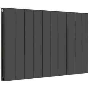 Towelrads Anthracite Grey Ascot Double Horizontal Designer Radiator - 600 x 612mm | Compare The Build