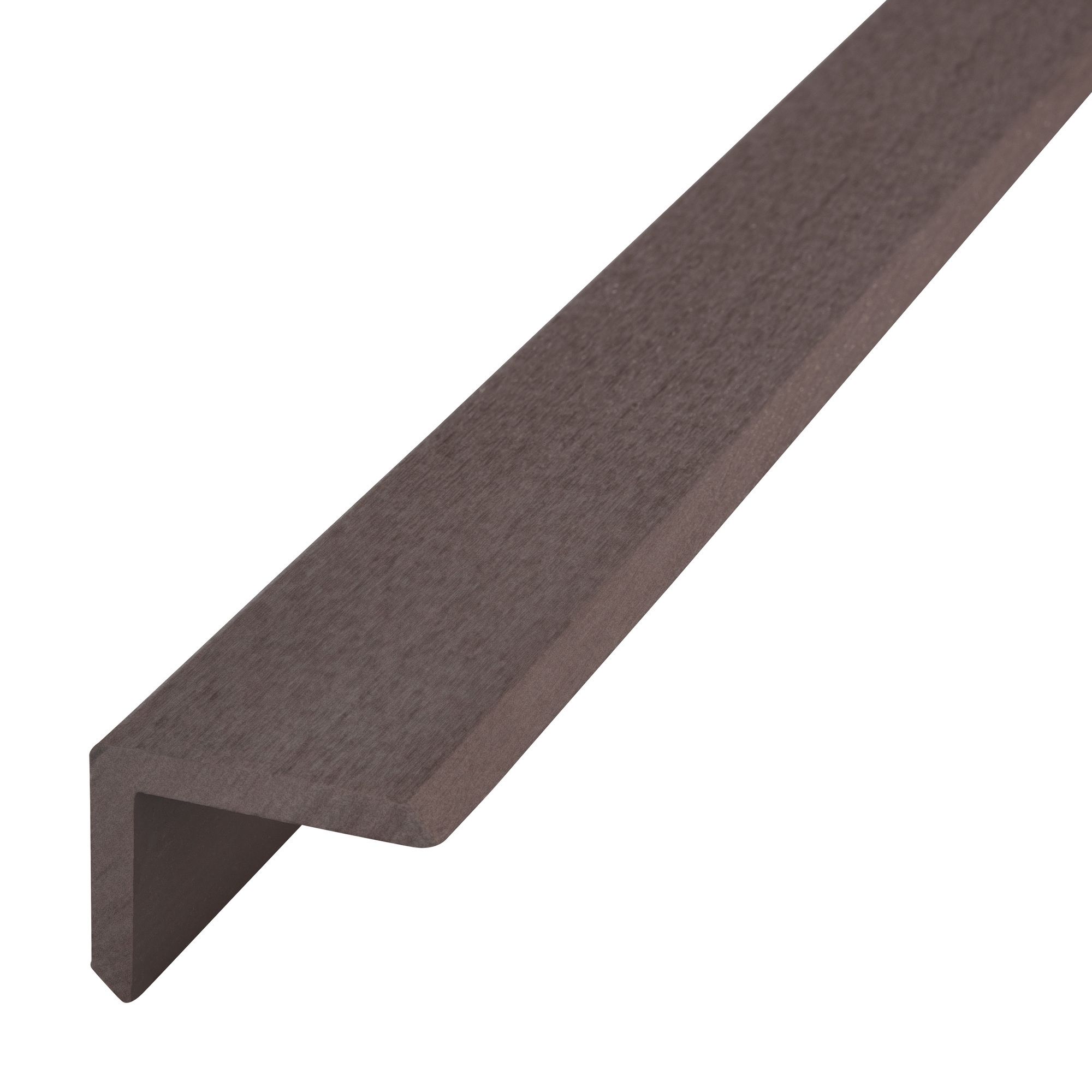 GoodHome Neva Solid Composite L-Shape Finishing Profile Chocolate (L)2200mm, Pack Of 2 Price Comparisons | Compare The Build