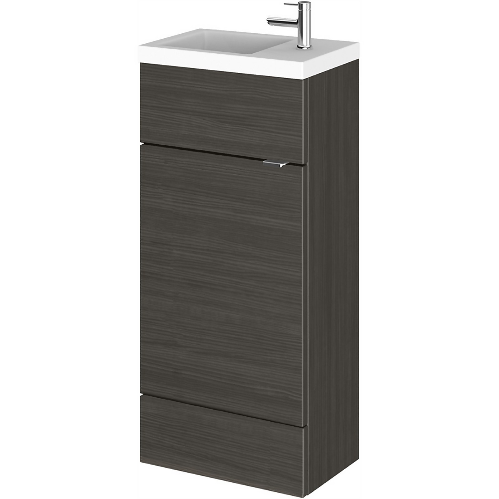 Balterley Dynamic 400mm Compact Vanity Unit with Basin - Hacienda Black Price Comparisons | Compare The Build