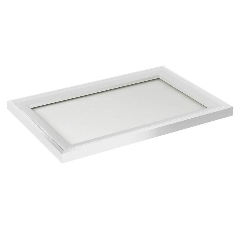 Atlas Clear Tint Fixed Flat Rooflight with White Frame - 1100mm x 1300mm Glass Atlas Roof Solutions AFR-DBL-CL-11001300-W Price Comparisons | Compare The Build