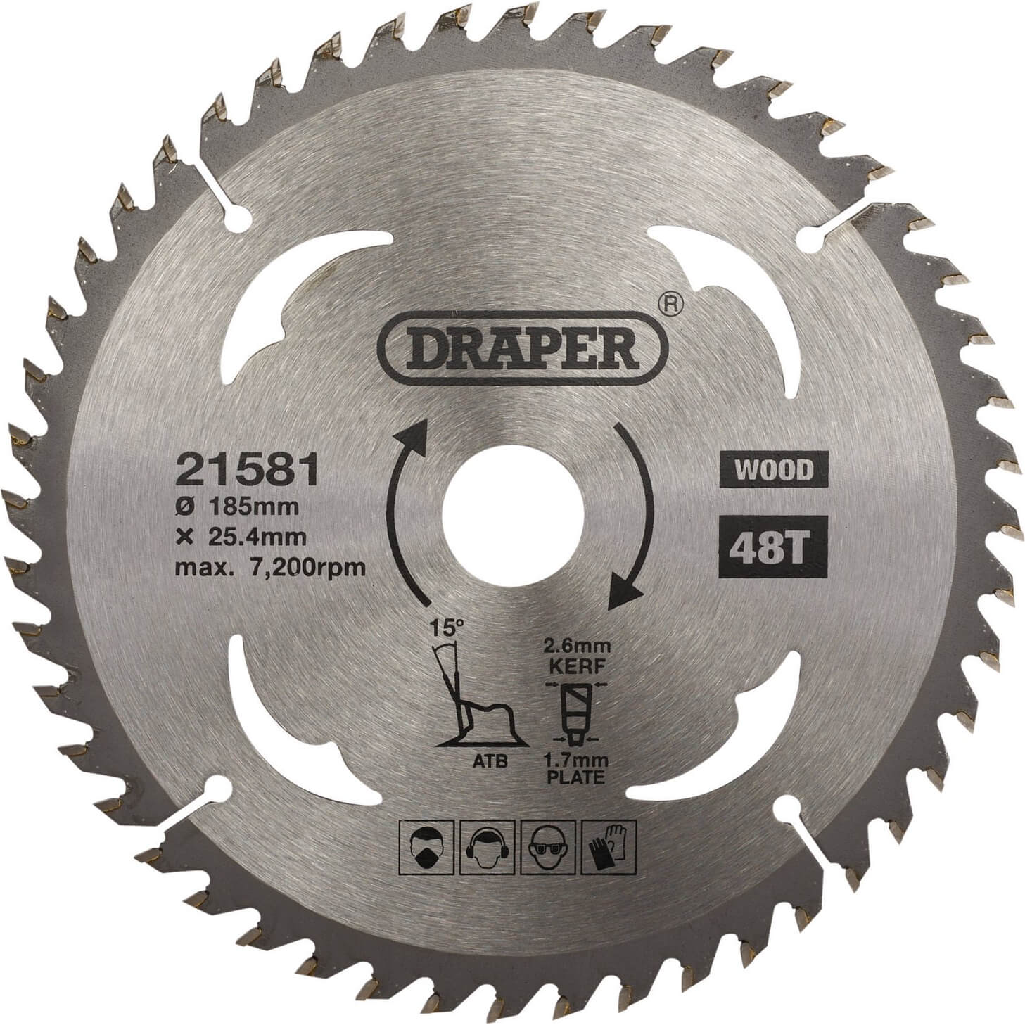 Draper TCT Wood Cutting Circular Saw Blade 185mm 48T 25.4mm Price Comparisons | Compare The Build
