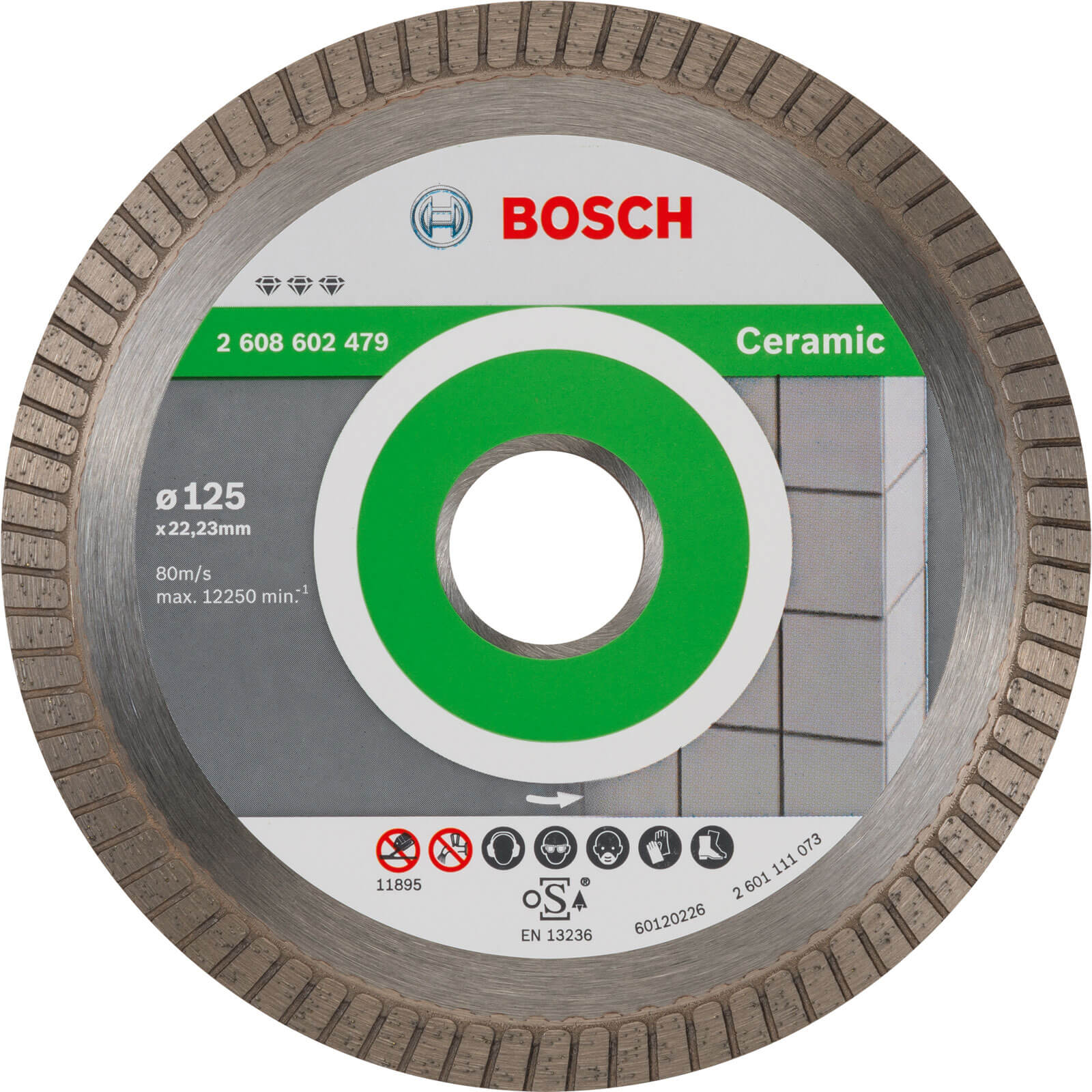 Bosch Best Extraclean Turbo Diamond Disc for Ceramics 125mm Price Comparisons | Compare The Build